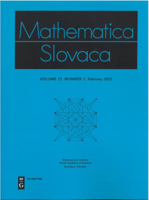					View Vol. 72 No. 1 (2022): Mathematica Slovaca
				