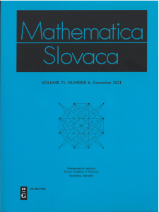 					View Vol. 71 No. 6 (2021): Mathematica Slovaca
				