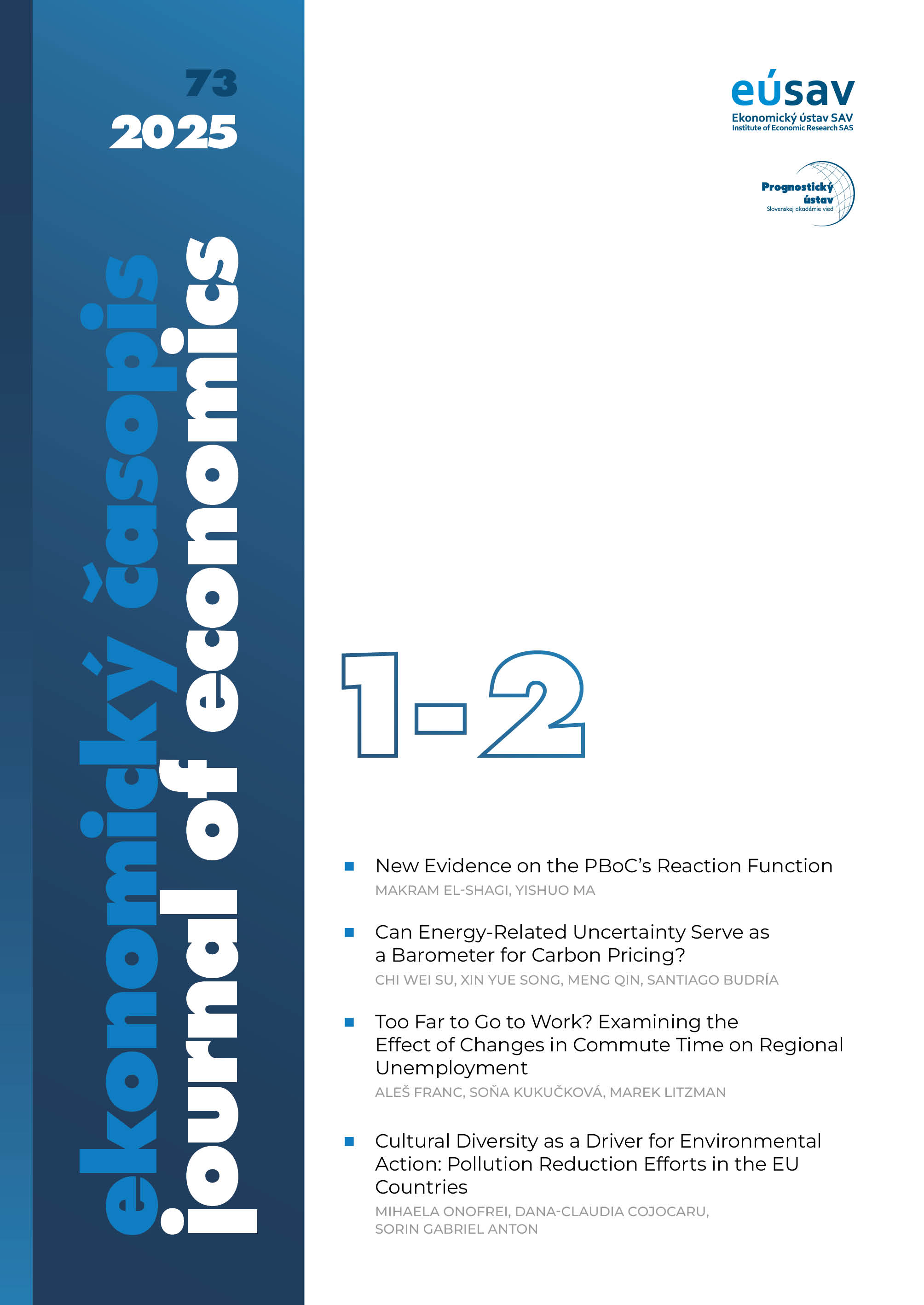 					View Vol. 73 No. 1-2 (2025):  
				