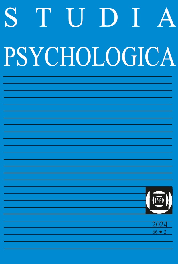 					View Vol. 66 No. 2 (2024): Studia Psychologica
				