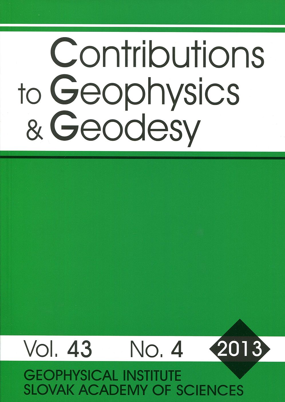 Contributions to Geophysics and Geodesy