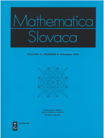 Mathematica Slovaca Cover